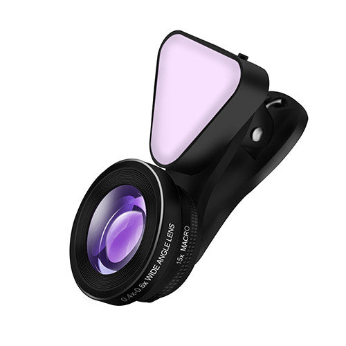 Powstro 3 in 1 15X Macro Camera Clip-on phone Lens